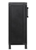 Garage gereedschapskast met houten lamelleneffect 