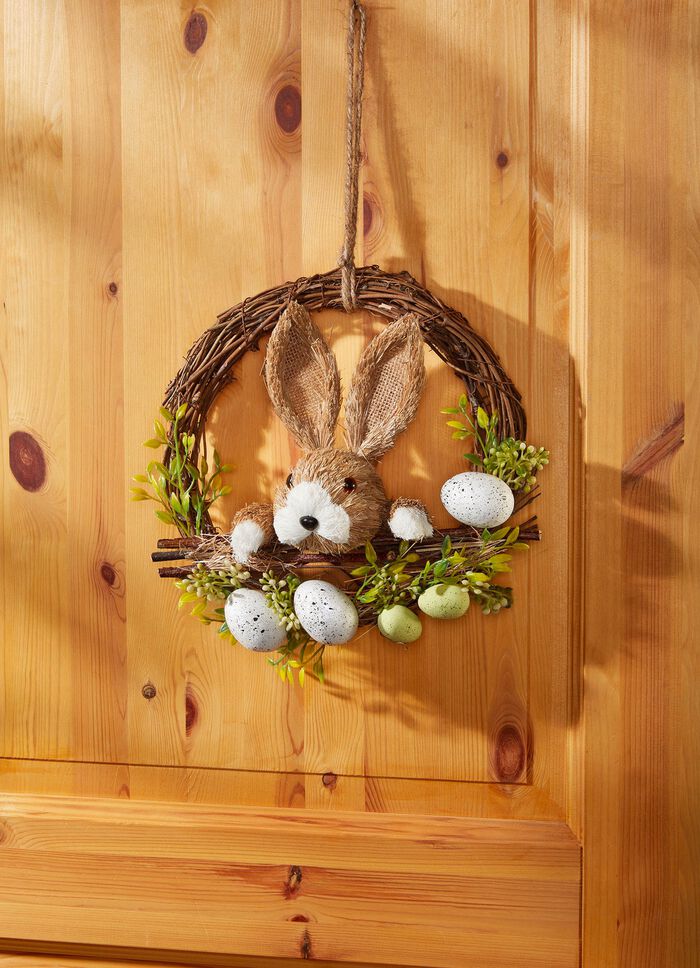 Deur-/muurkrans met konijn 