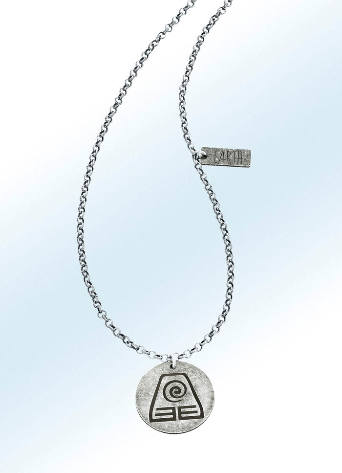 Aarde-element hanger met ketting 