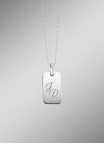 Gematteerde zilveren hanger 