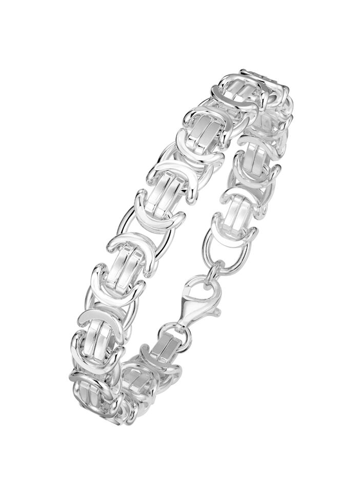 Geweldige koningskettingarmband in zilver 