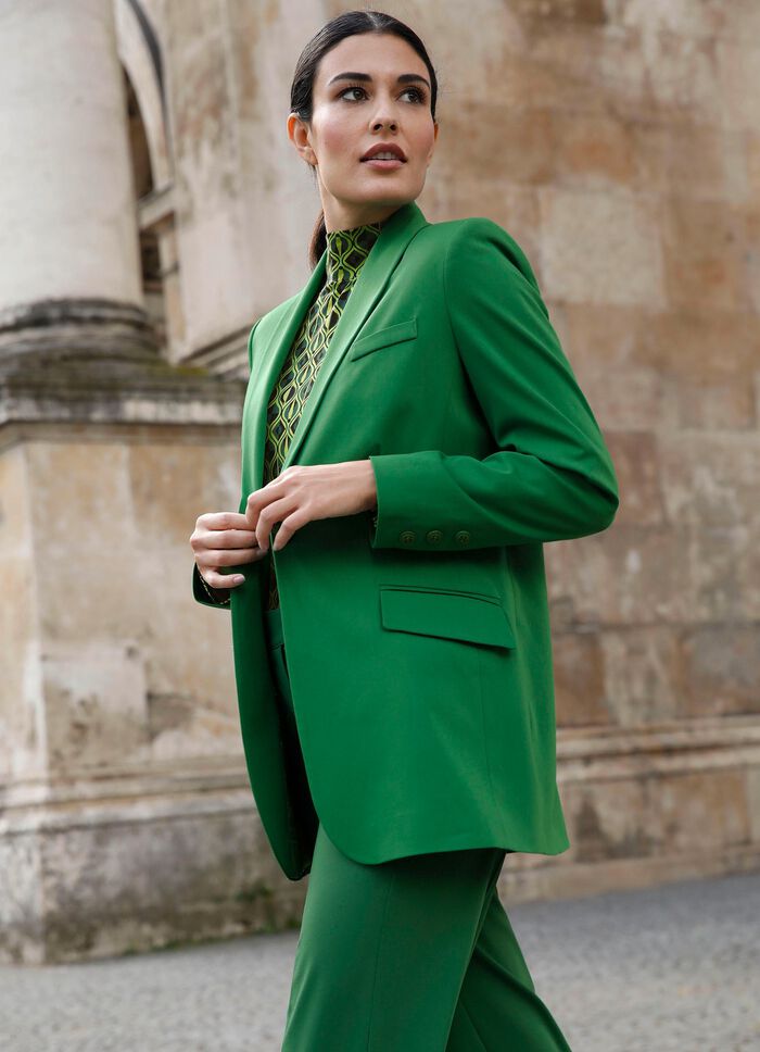 Blazer met sjaalkraag 