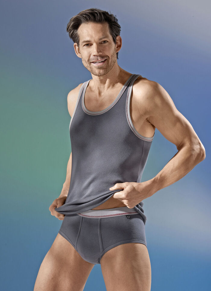 Pfeilring, set van drie sportjacks gemaakt van fijne rib, grafiet 