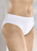 Set van vier slips met bijzonder platte uiteinden WIT