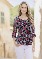 Tuniek met een interessant ontwerp 