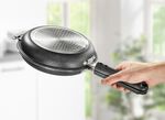 Dubbele pan met antiaanbaklaag - perfect voor hash browns, pannenkoeken en omeletten 