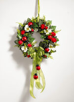 Muurkrans met rozen en lieveheersbeestjes 