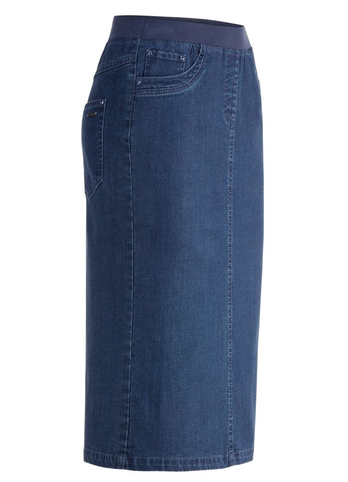 Rok met rechte snit JEANSBLAUW