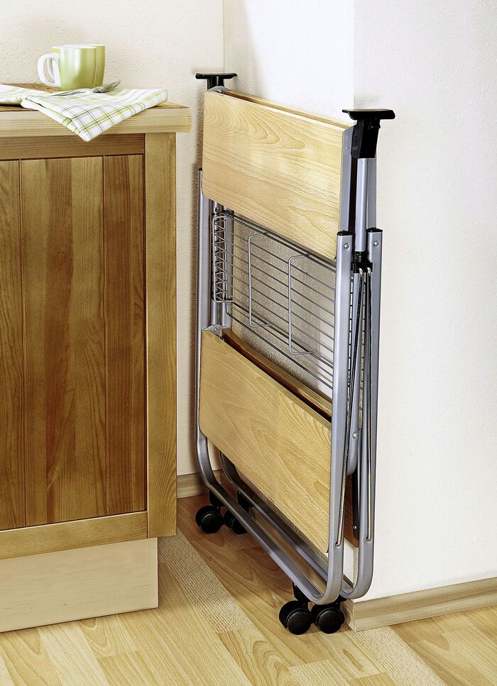 Veelzijdige opvouwbare serveerwagen BEUKEN