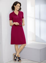 Set van twee jurken in marineblauw en rood 