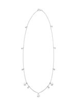 Ketting met zoetwaterparels en synthetische zirkonia 