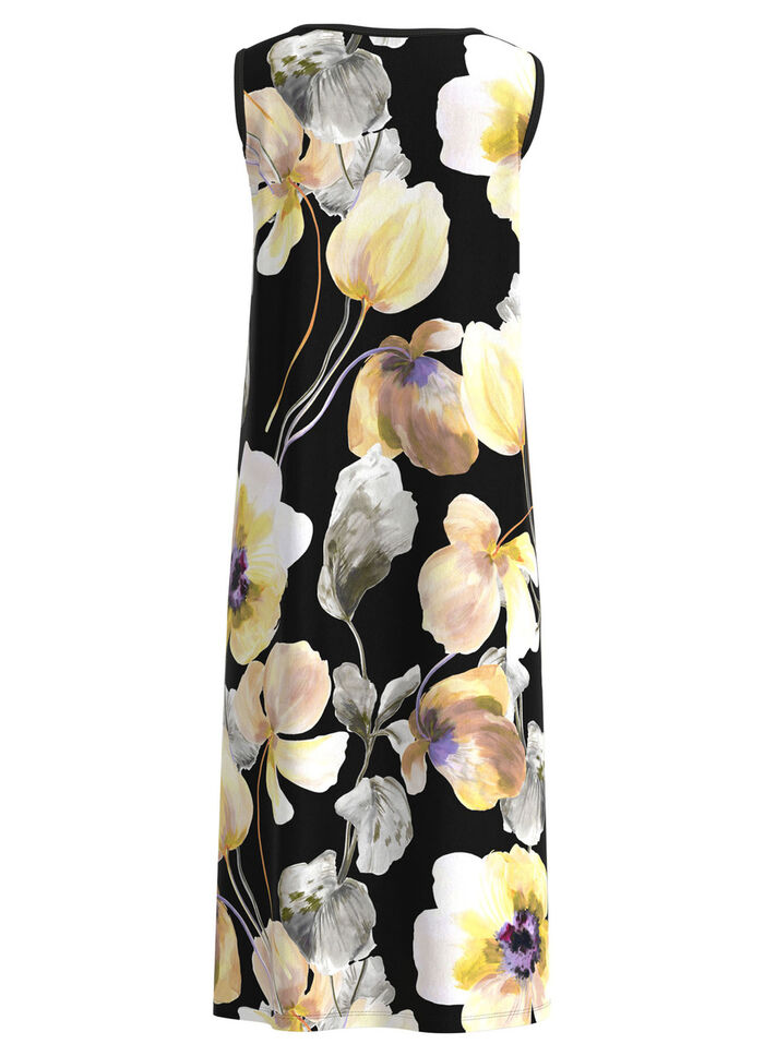 Jurk met een schitterend kleurenprintontwerp 