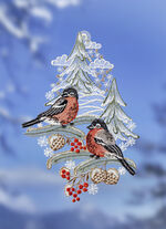 Raamfoto koppel goudvinken van Plauener Spitze 