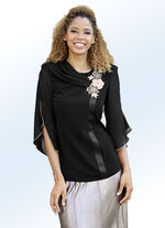 Chique tuniek met decoratief bloemmotief 