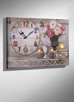 LED-afbeelding met werkende klok 