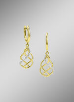 Elegante oorringen met 34 diamanten 