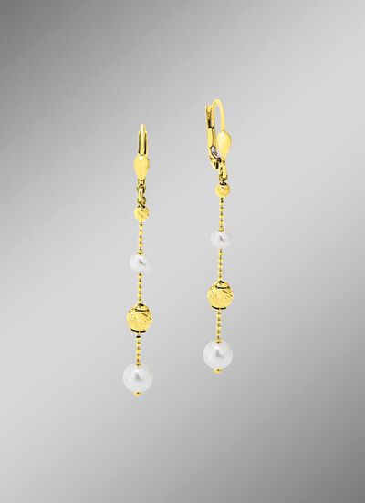 Oorbellen met gekweekte zoetwaterparels 