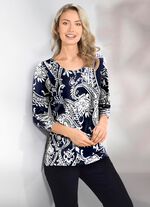 Overhemd met 3/4-mouwen 