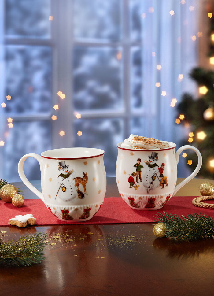 Mok met handgreep van hoogwaardig premium porselein 