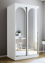 Moderne schuifdeurkast WIT