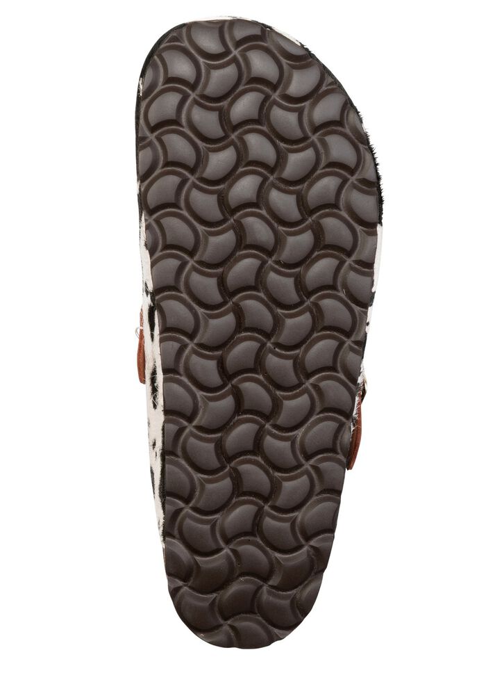 ELENA EDEN, trendy damesklompen, breedte H, met bruine gesp 