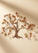 Wanddecoratie van metaal 