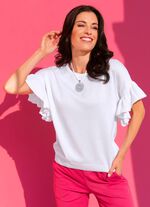 Trui van zachte, soepele kwaliteit WIT