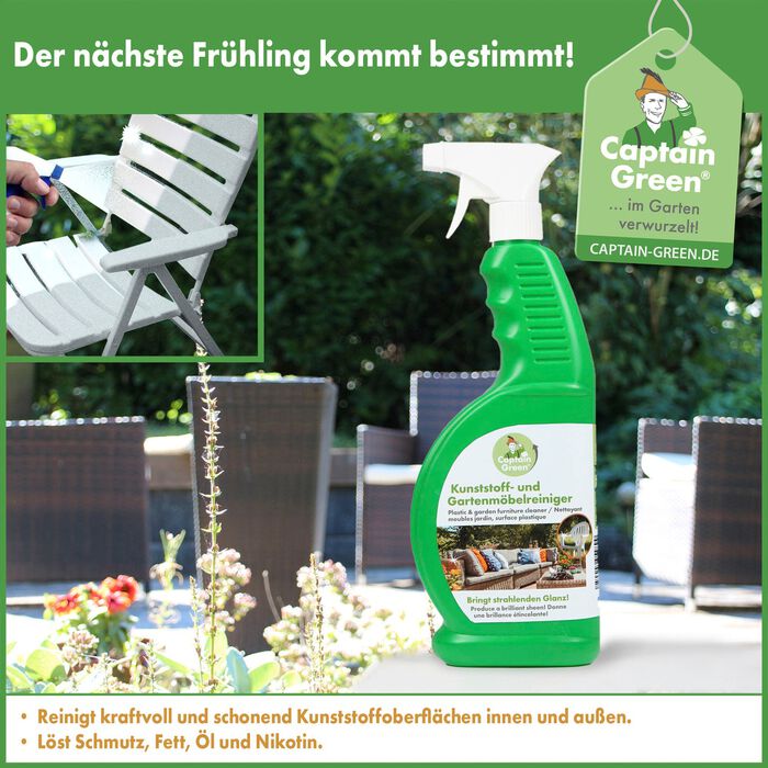 Captain Green reiniger voor kunststof- en tuinmeubelen 