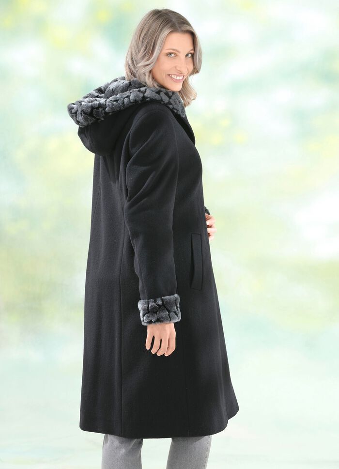 Jas met vaste capuchon 