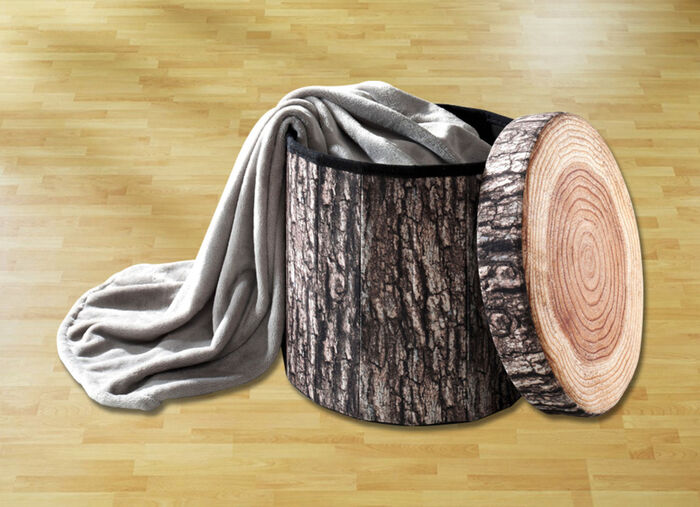 Boomstamkruk met opbergmogelijkheid 