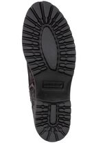 Waldl&auml;ufer veterlaarzen met luipaardprint ZWART-BRONS