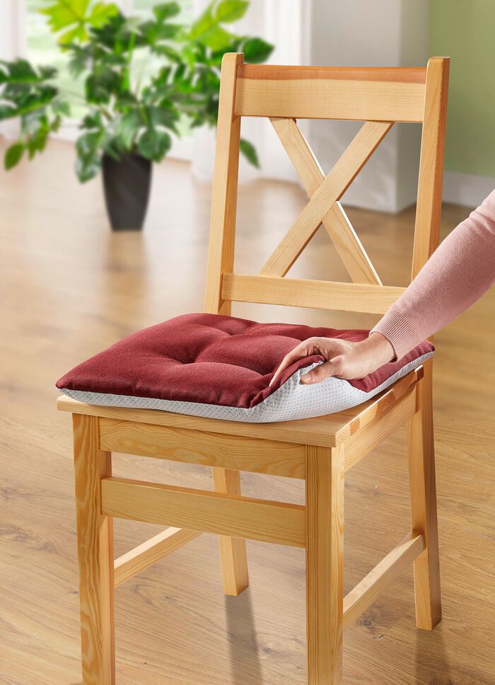 Stoelkussen met antislip achterkant 