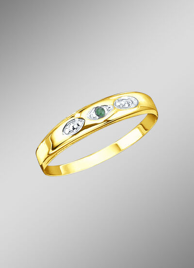 Damesring met smaragd 