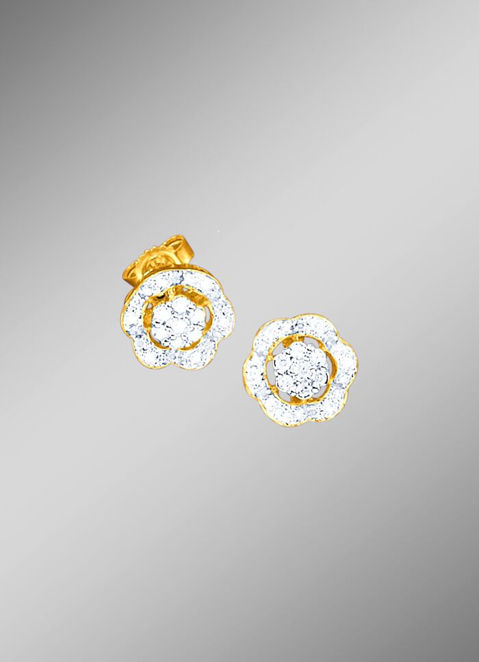 Oorknopjes met diamanten 