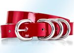 Lakleren riem ROOD