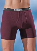 Set van drie broekjes van fijne jersey met elastische tailleband 