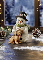 Goebel Sneeuwpop met Hond 