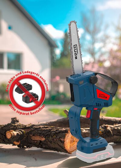 Accu-minikettingzaag (accu en oplader niet bijgeleverd) 