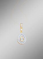 Massieve hanger met diamanten 