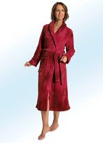 Badjas voor dames en heren KERSROOD