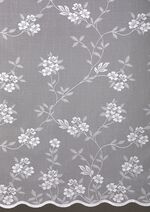 Betoverende lange jaloezie met universele rail WIT