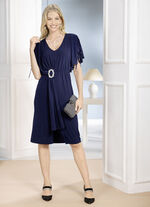 Jurk met decoratieve sluiting 