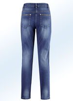 Jeans met mooie klinknagels JEANS BLAUW