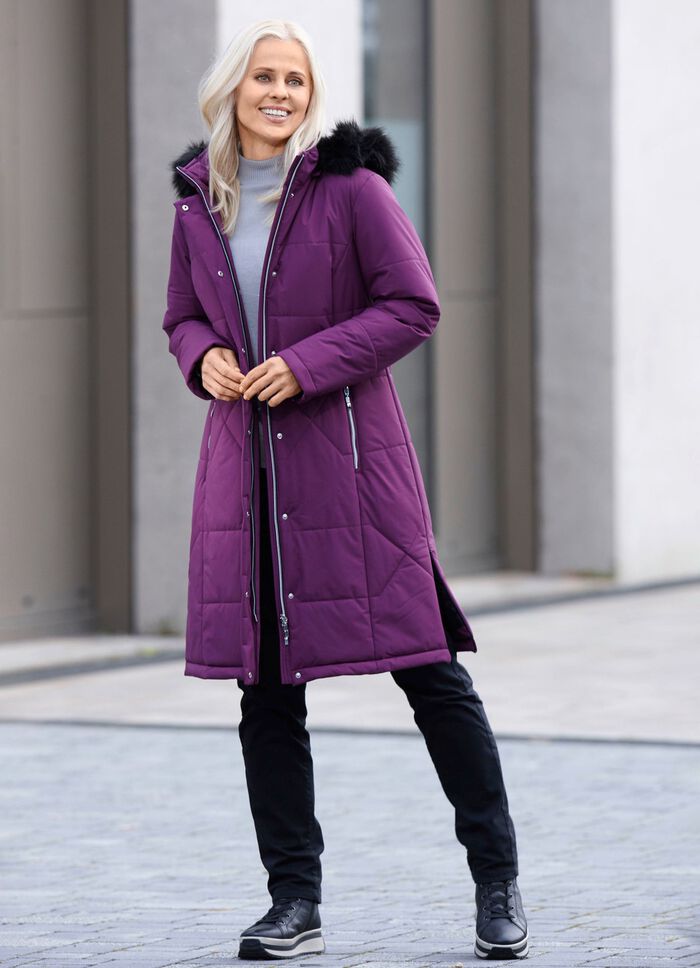 Jas met rits aan de zijkanten 