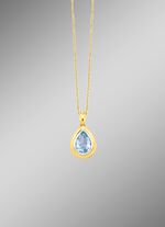 Prachtige druppelvormige hanger met ankerketting 