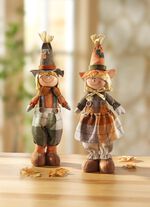 Grappige vogelverschrikker ORANJE-GROEN-BRUIN