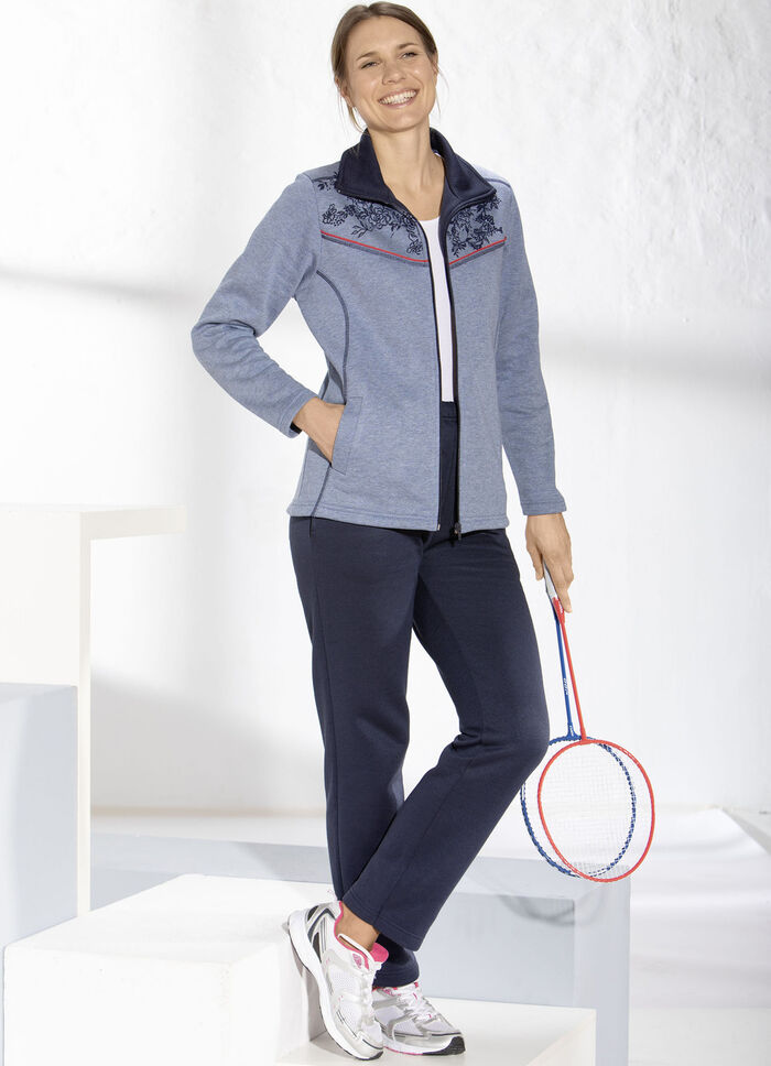 Vrijetijdspak met print aan de voorzijde 