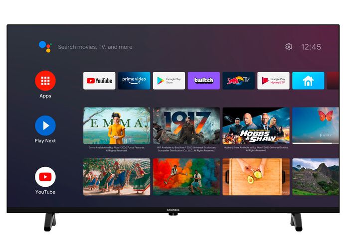 Grundig LED-televisie met WLAN voor draadloze internettoegang ZWART