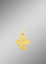 Dagmar kruishanger die aan beide kanten gedragen kan worden 