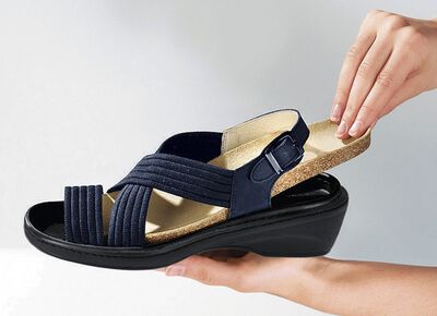 Stretch comfort sandaal 